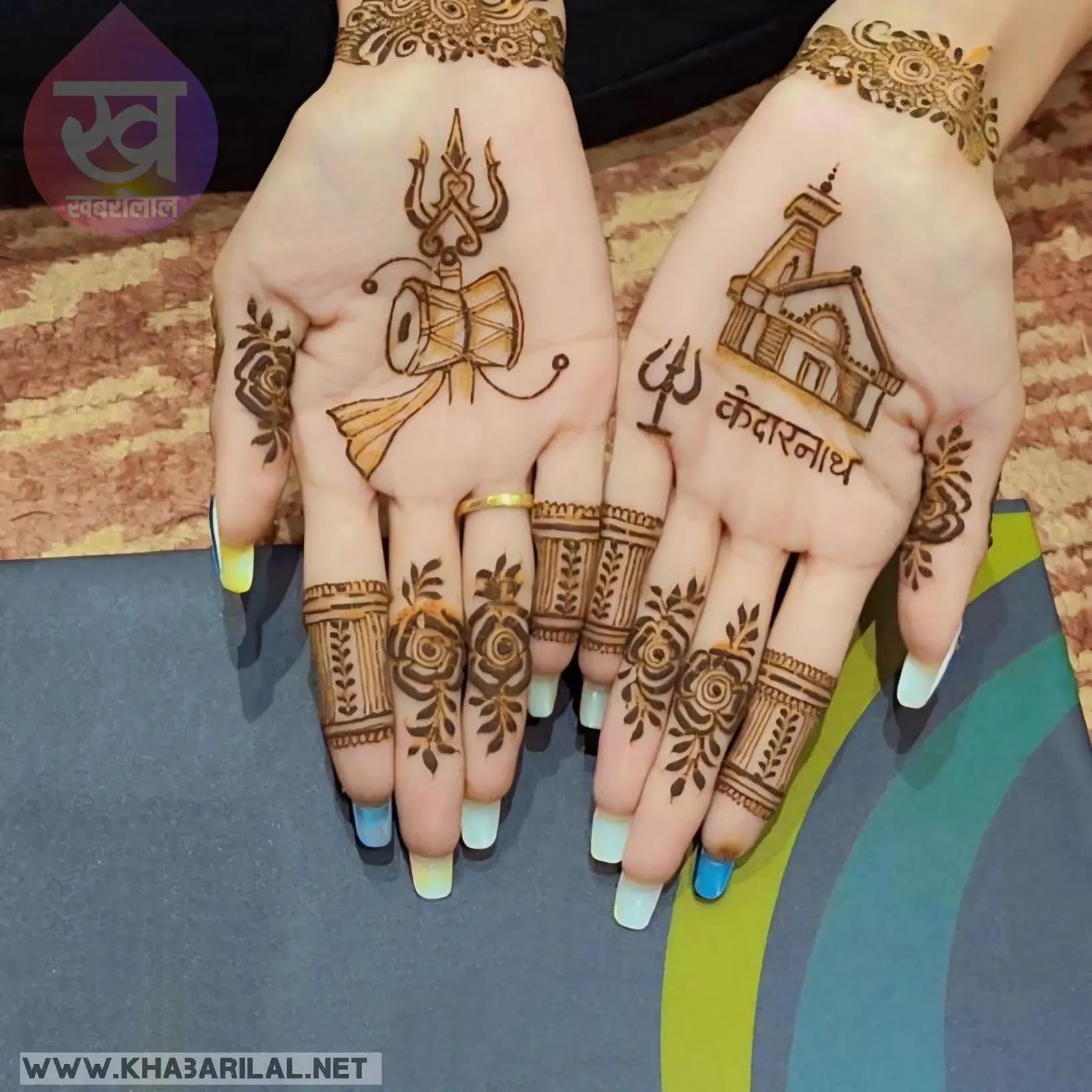 Trishul Mehndi Designs For Mahashivratri : इस महाशिवरात्रि लगे त्रिशूल मेहंदी डिजाइन