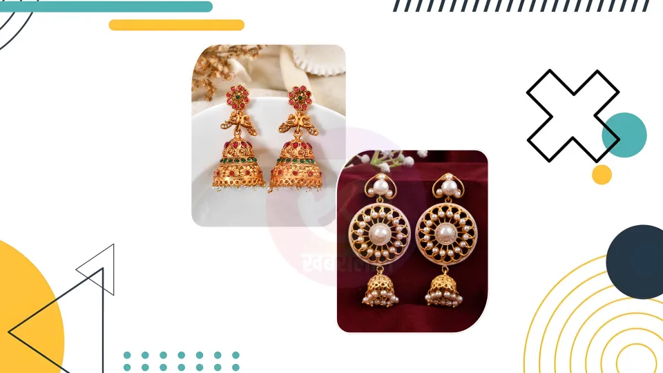 Gold Jhumka Design : स्टाइल करें ये गोल्ड झुमके की 3 स्टनिंग डिजाइन