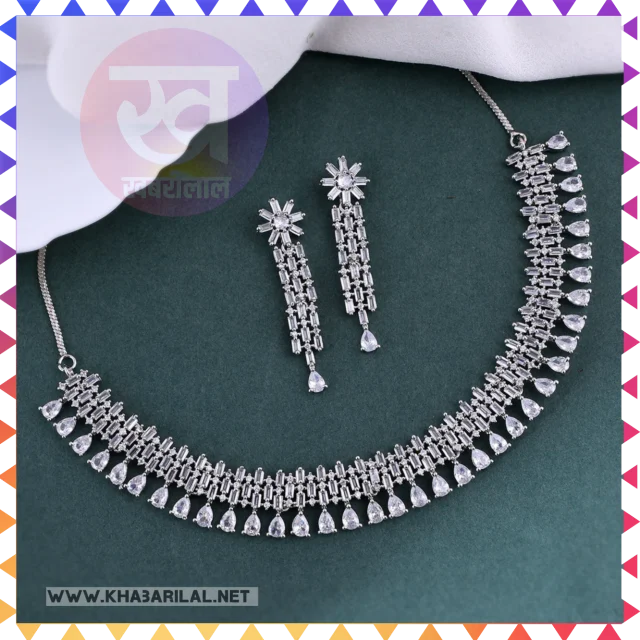 American Diamond Necklace : स्टनिंग लुक पाने स्टाइल करें अमेरिकन डायमंड्स के खूबसूरत नेकलेस