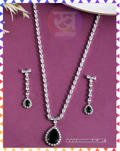 American Diamond Necklace : स्टनिंग लुक पाने स्टाइल करें अमेरिकन डायमंड्स के खूबसूरत नेकलेस