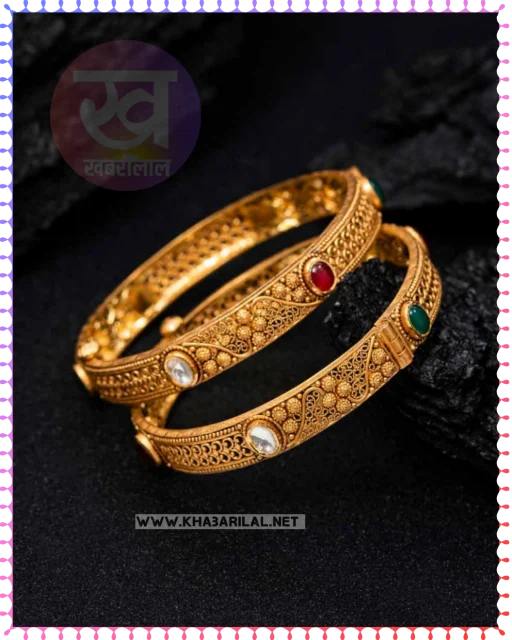 Gold Plated Kada Design : गोल्ड के गहनों जैसे दिखने वाले कड़ा देंगे Wow Look !