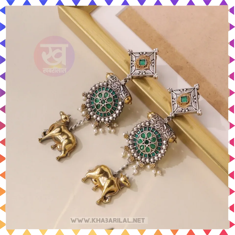 Dual Tone Earrings : फैशन की दुनिया मच जाएगा तहलका स्टाइल करें ड्यूल टोन इयररिंग्स