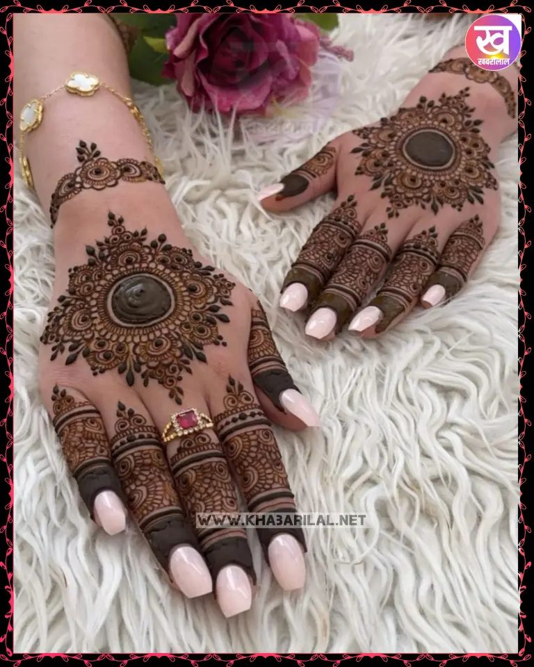 Eid Mehndi Design 2024 : रमजान ईद स्पेशल आसान मेहंदी डिजाइन करें स्टाइल