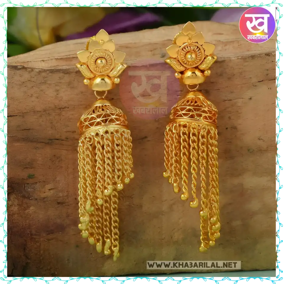 Gold Jhumka Design : पारंपरिक लुक पाने स्टाइल करें ये सोने के ये झुमके