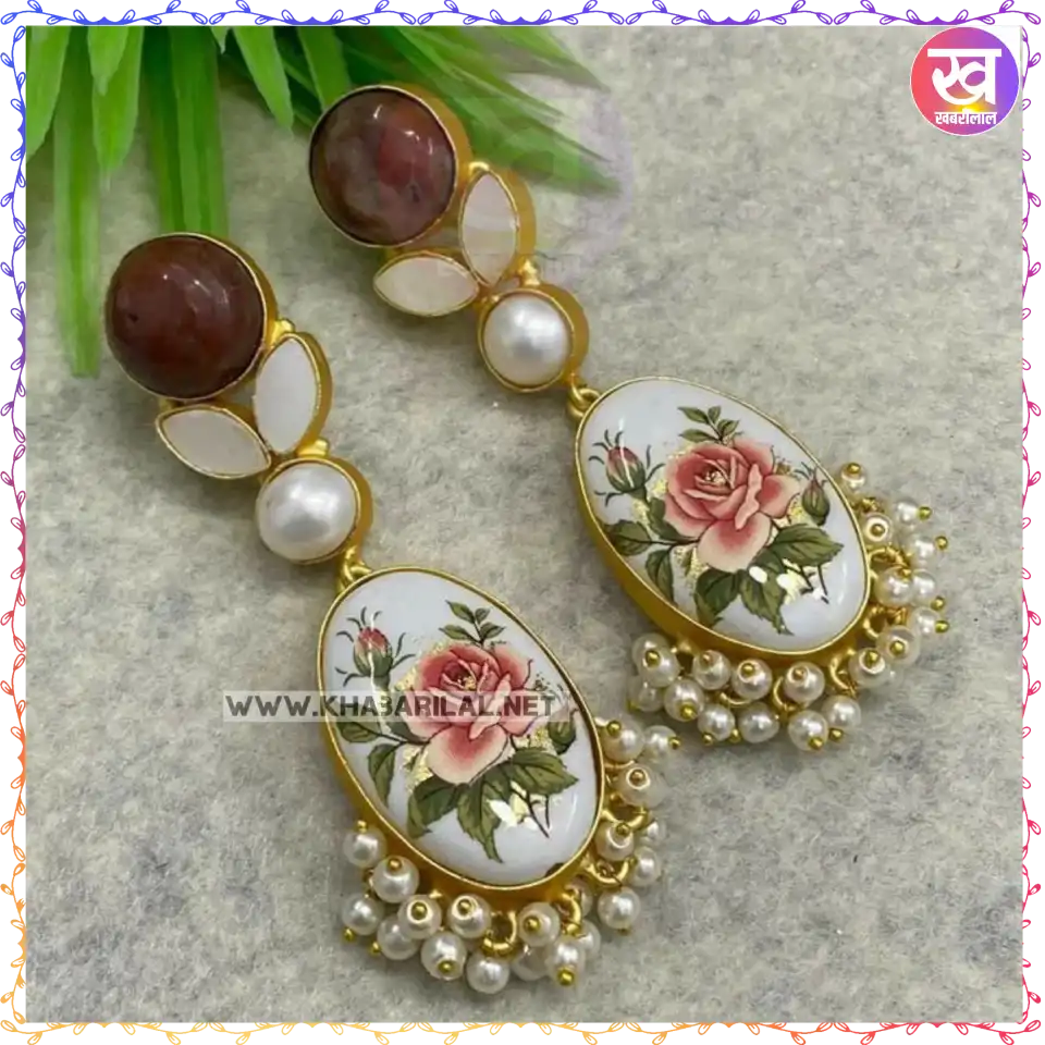 Marble Jewellery Earrings : स्टाइल करें टॉप 3 मार्बल ज्वैलरी इयररिंग्स