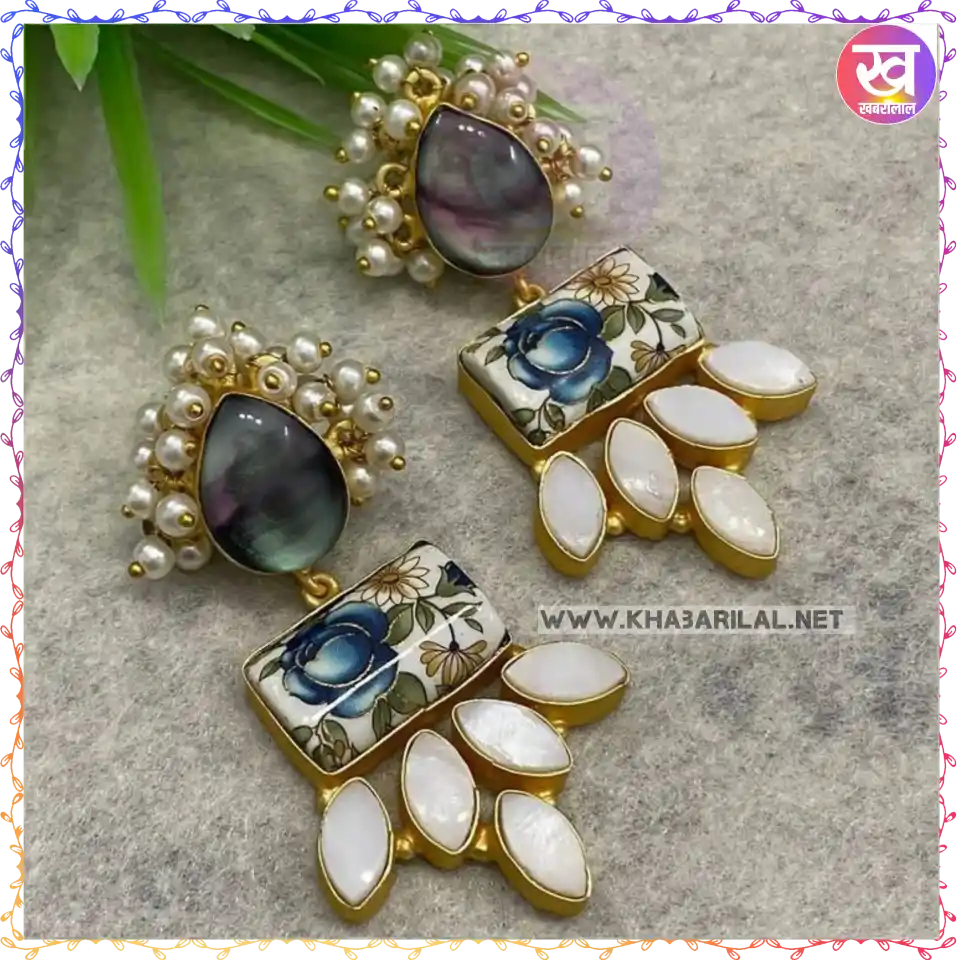 Marble Jewellery Earrings : स्टाइल करें टॉप 3 मार्बल ज्वैलरी इयररिंग्स