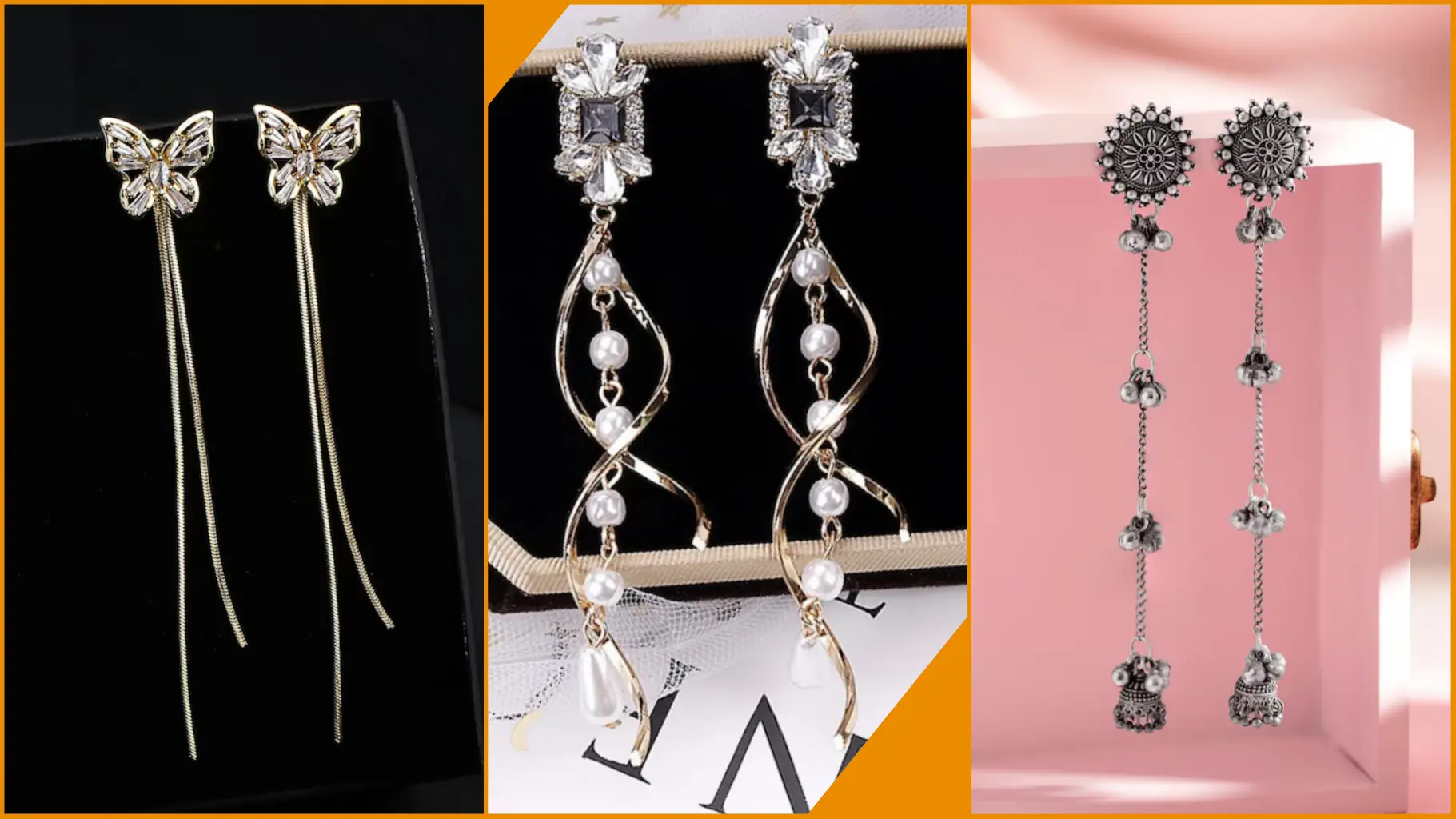 long earrings : टॉप रेटेड लुक पाने के लिए स्टाइल करिए यह लॉन्ग इयररिंग्स डिजाइन