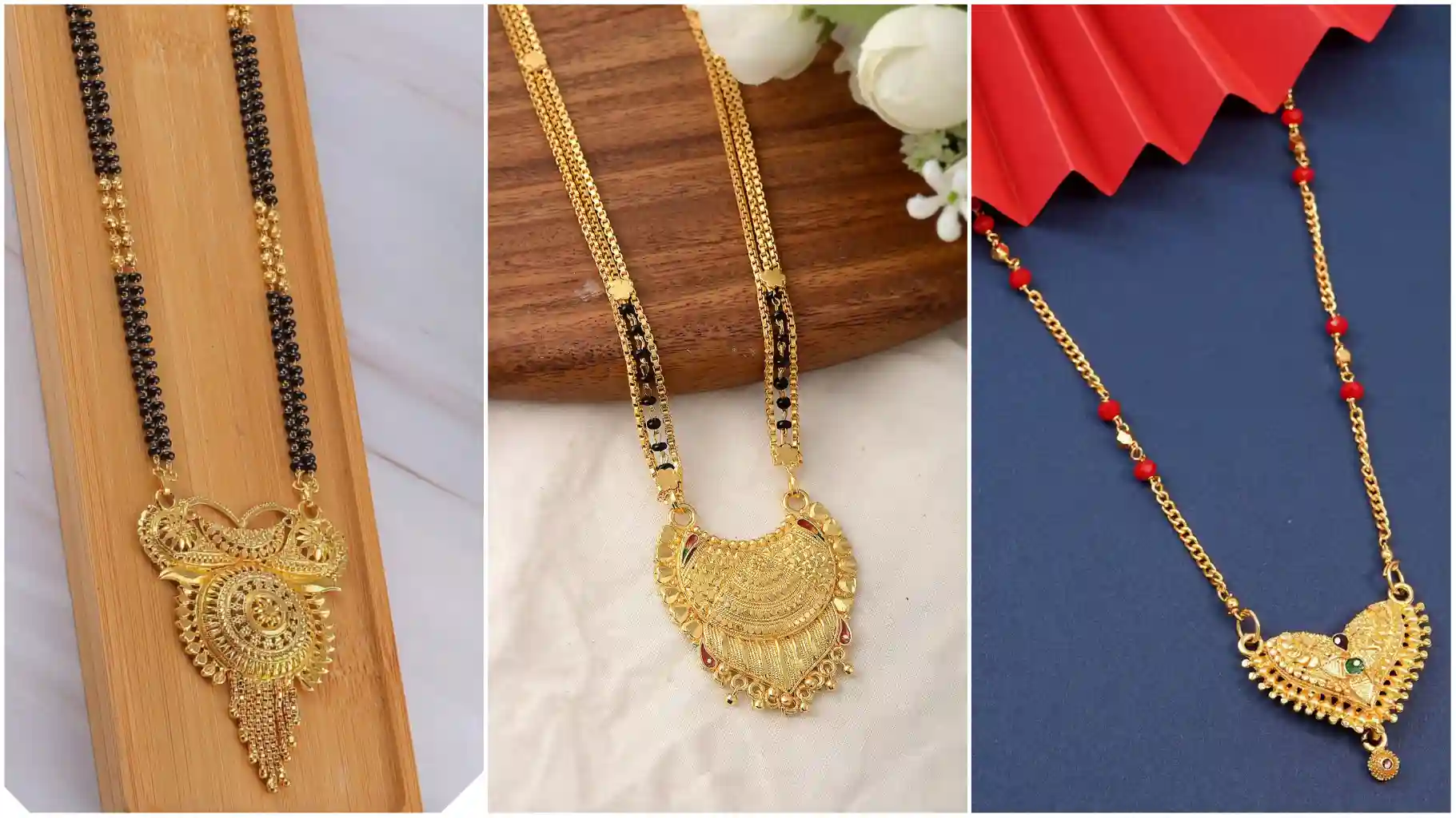 Modern mangalsutra design : खूबसूरत लुक पाने ट्राई करिए यह 3 मॉडर्न मंगलसूत्र डिजाइन