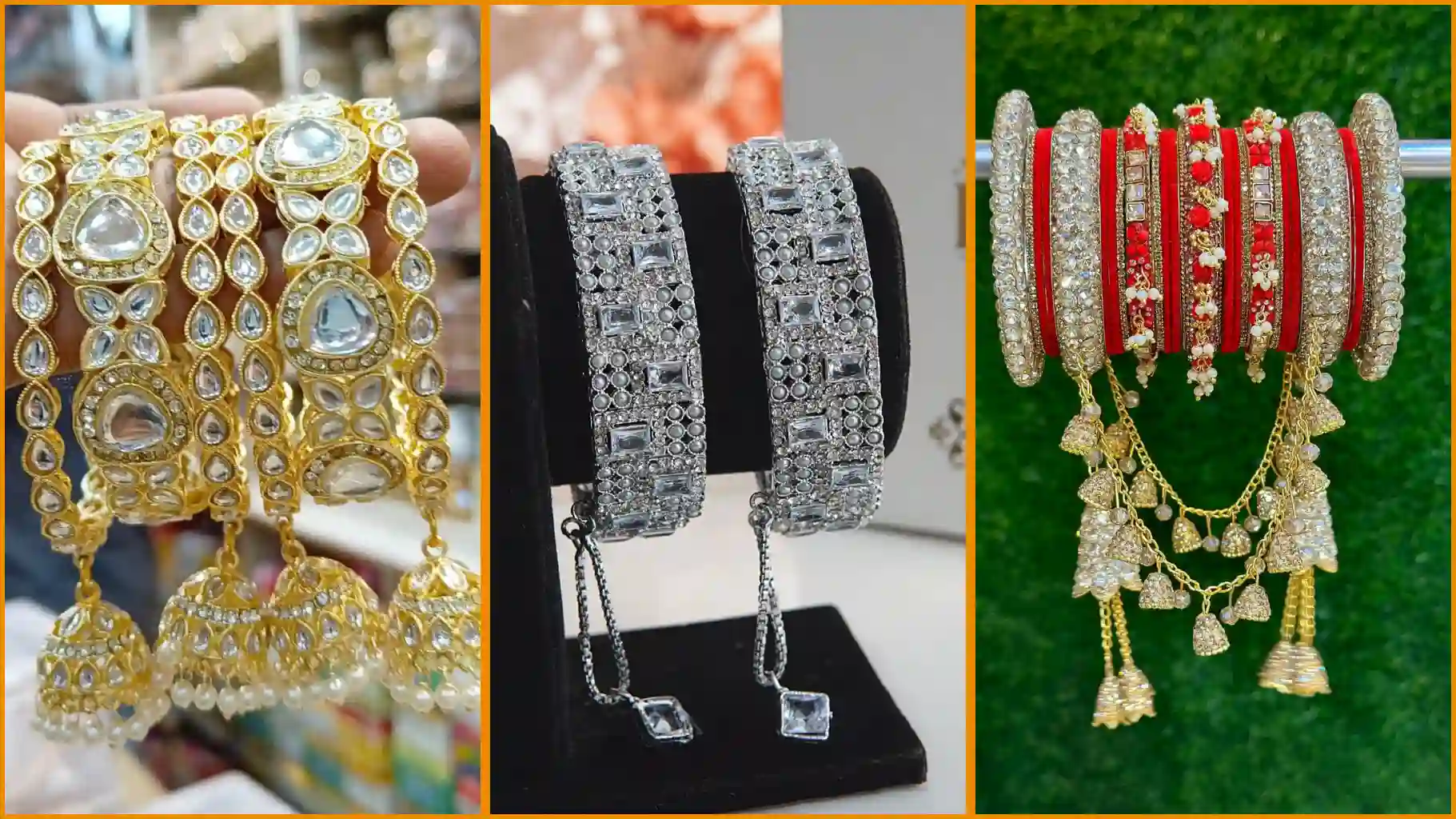 Latkan bangles set : लटकन बैंगल की ये 3 डिजाईन से फेस्टिव सीजन में मिलेगा परफेक्ट लुक