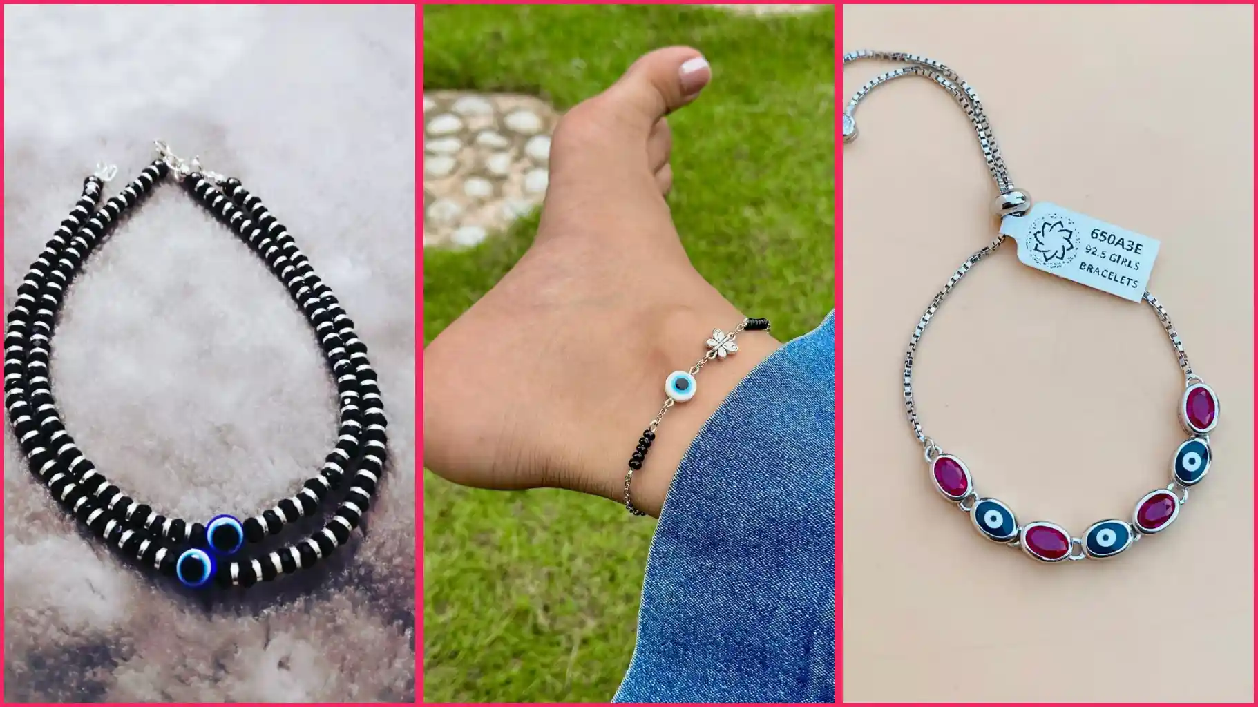 Evil Eye Anklets : लेटेस्ट इविल आई अंकलेट्स पायल करें स्टाइल