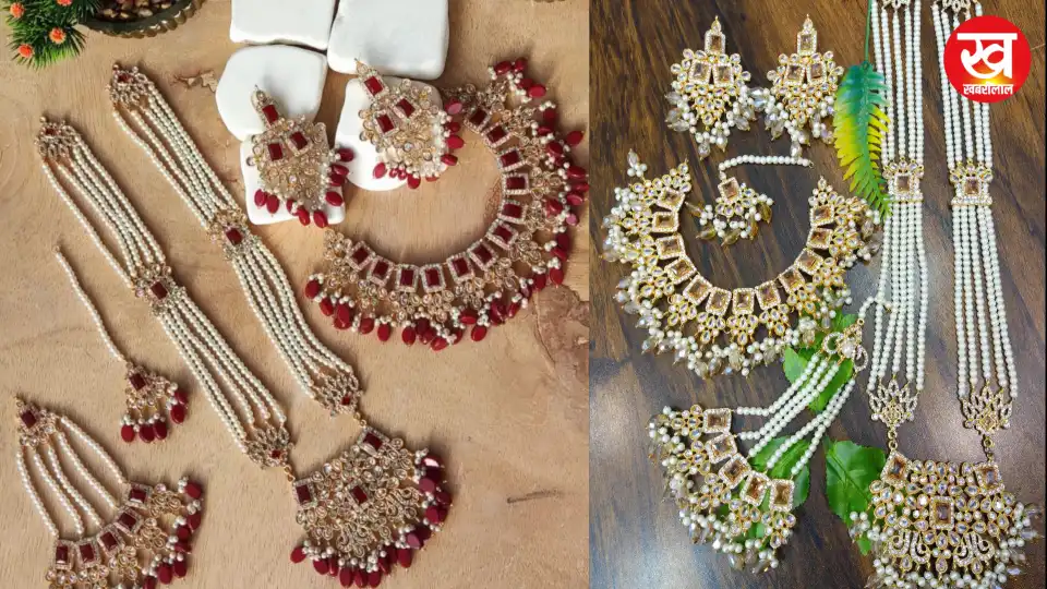 Heavy Bridal set with mala : सावन में स्पेशल लुक पाने के लिए ट्राई करिए माला के साथ हैवी ब्राइडल