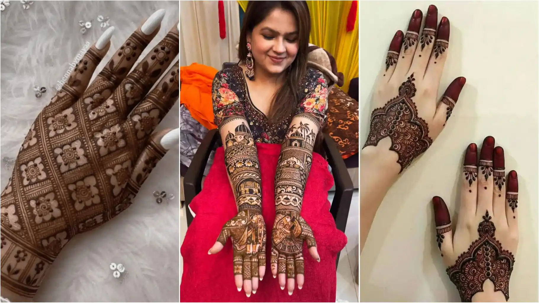 Latest Mehndi Design : खास अपनी शादी में एक तरफा माहौल के लिए ट्राई करें यह विच मेहंदी की लेटेस्ट डिजाइन।