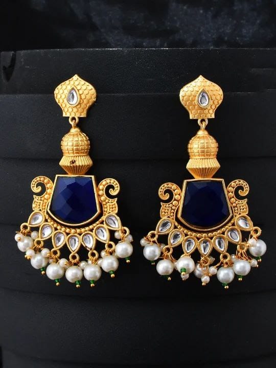 Gold Plated Earrings सूट और साड़ी के साथ देंगे Wow Look !