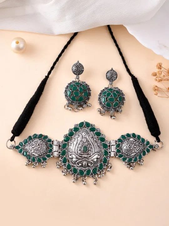 करवा चौथ 2024 में Oxidized Jewellery Set देगा नेक्स्ट लेवल का लुक