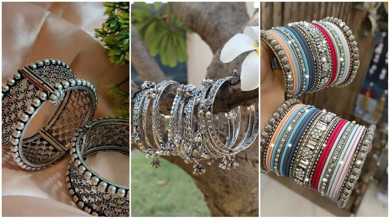 oxidised bangles : ऑक्सिडाइज्ड बंगले से वेस्टर्न लुक पाकर बन जाएंगे ब्यूटी क्वीन