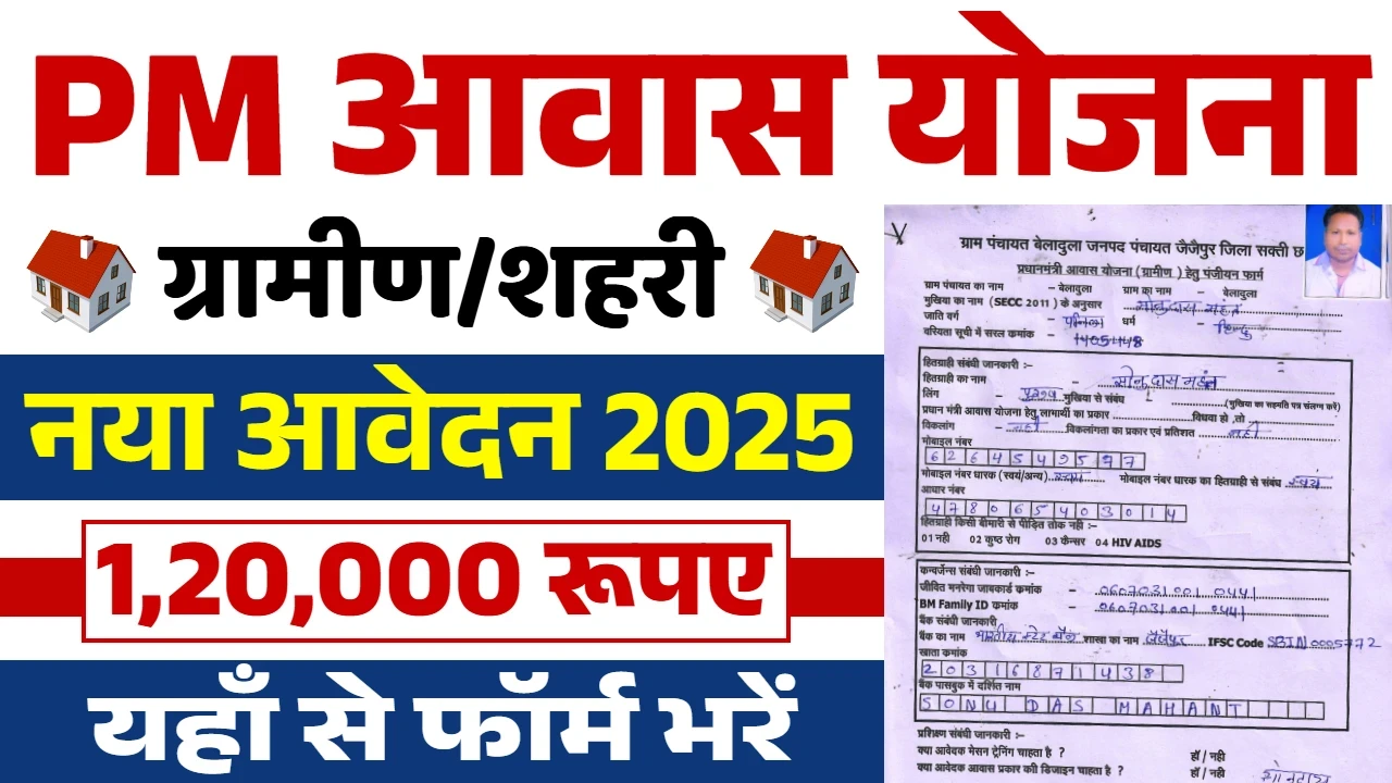 PM Awas Yojana 2025 : सरकार की तरफ से मिलेंगे 1.50 लाख की राशि, जल्द से जल्द करें आवेदन