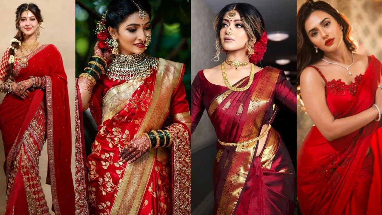 Top 10 Bridal Red Saree Designs पहन बन जाएगी ब्यूटी क्वीन