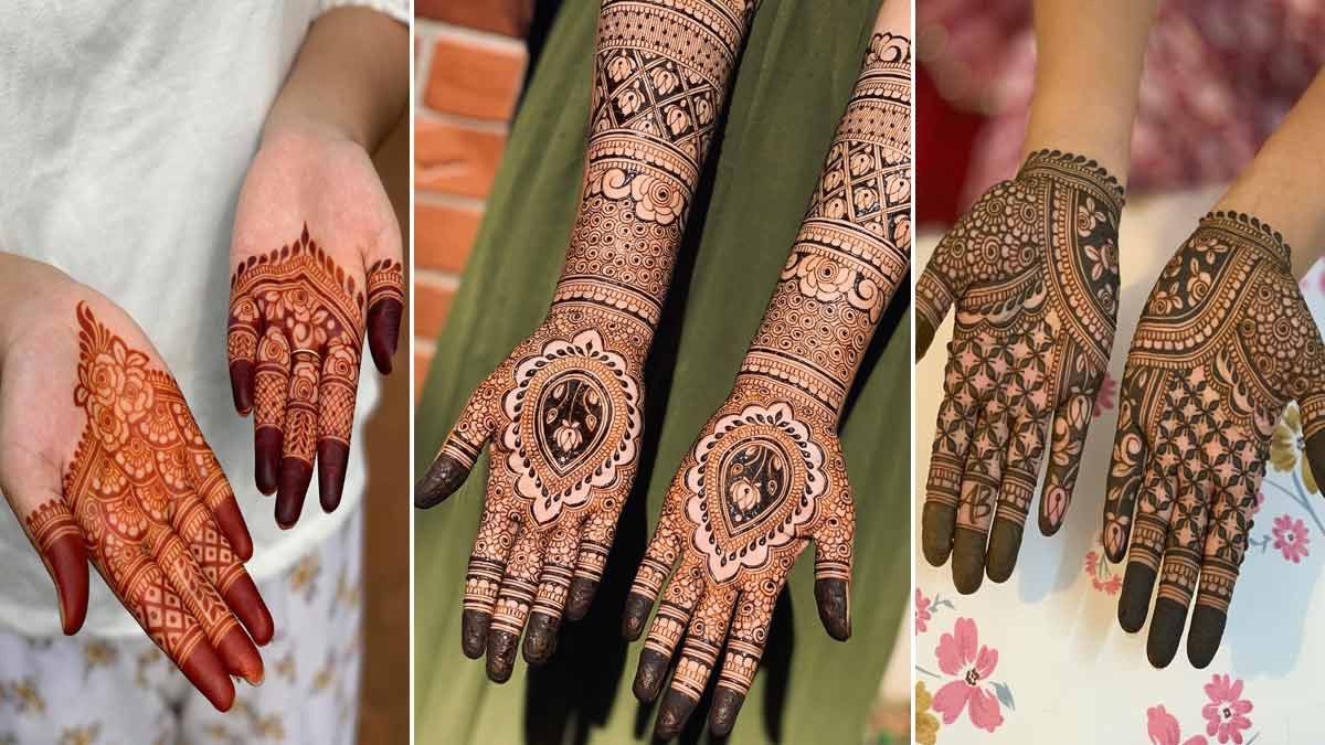 मोहर्रम मेहंदी डिजाइन होगी रचने में आसान देखें इसकी यह शानदार अनोखे डिजाइन हाथों के लिये होगी आसान