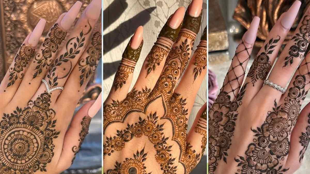 मोहर्रम मेहंदी डिजाइन होगी रचने में आसान देखें इसकी यह शानदार अनोखे डिजाइन हाथों के लिये होगी आसान