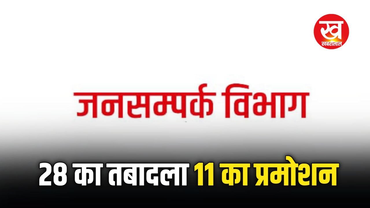 Jansampark Vibhag के 28 अधिकारियों का हुआ तबादला 11 को बनाया गया PRO देखिए लिस्ट 