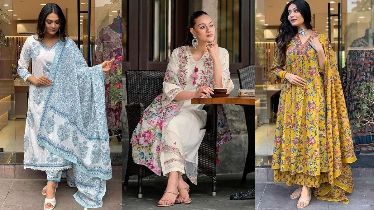 V Neck Suit Design: सावन में दूसरे सोमवार पर पहने, एक्टर शाहिना खान की तरह V Neck Suit Design मिलेगा क्लास लुक