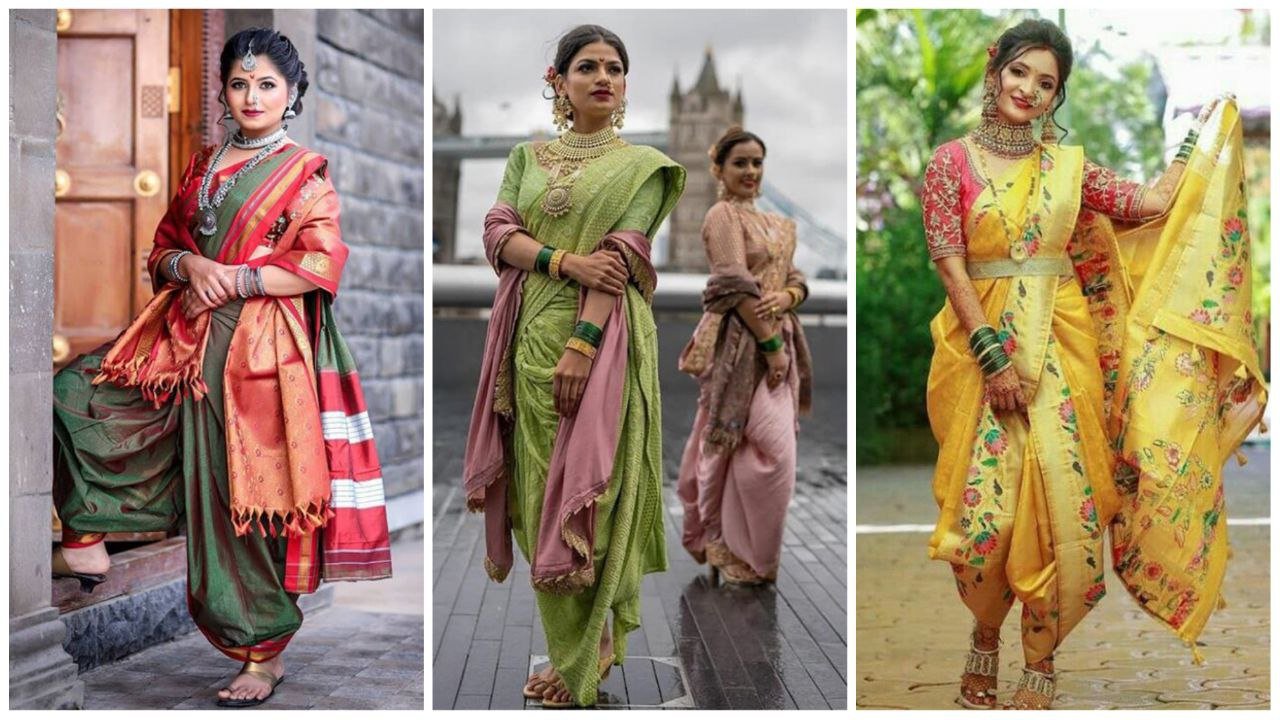 Maharashtrian Navsari Saree Design: महाराष्ट्रीयन नौवारी साड़ी में, हर की नजर टिकेगी आपकी पारंपरिक पोशाक पर