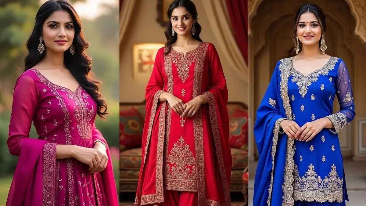 Karwa Chauth Special Suit Designs: करवा चौथ पर पहने पति का दिल छू लेने वाले फैंसी सलवार-सूट के नए डिजाइन, देखिए फैंसी सूट सलवार का लेटेस्ट कलेक्शन!